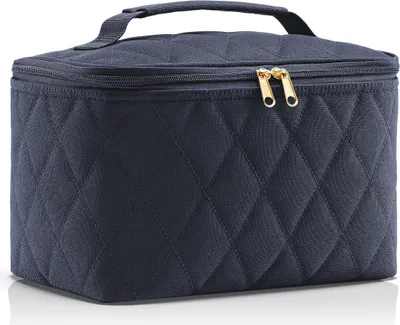 Obrázok produktu pre kozmetický kufrík Rhombus Midnight / Gold dark blue