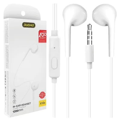Produktbild von DUDAO Sluchawki douszne sluchawki mini jack X10S, Kabelgebunden, Anrufe/Musik/Sport/Alltag, 20 - 20000 Hz, Kopfhörer, Weiß