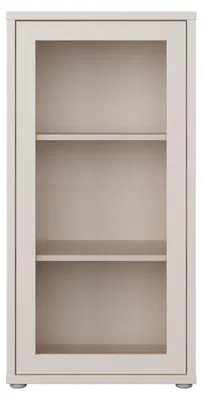 Produktbild von Vitrine >ALICE SPRINGS< in Sand / Glas - 49,8x99,1x34,9cm (BxHxT)