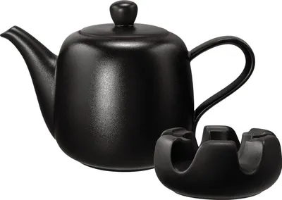 Produktbild von Seltmann Weiden Liberty Velvet Black Kanne mit Stövchen 1,6 l