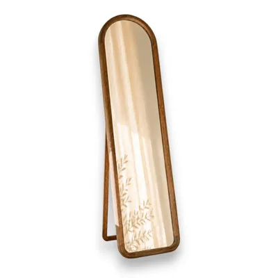 Produktbild von Indore Home Spiegel Leah – Bogen-Spiegel – 150 x 40 cm – Holz
