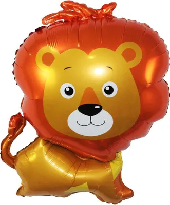 Zdjęcie produktu dla Balon foliowy Lew z grzywą, 66x48 cm