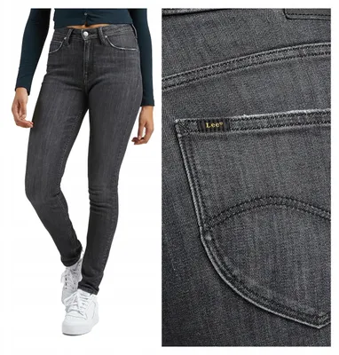 Produktbild von Lee | Damenjeans Scarlett High grau Denim Stretch Skinny Fit figurbetonte Röhrenjeans W27 L29