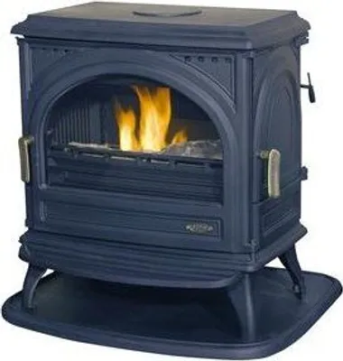 Image de Poêle bois bûche GODIN Petit Carvin 9Kw - Anthracite - 366102