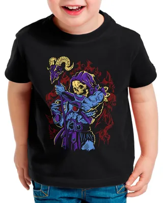 Produktbild von style3 Rock Skeleton Kinder T-Shirt he master universe man anime