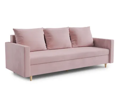 Produktbild von AX LIVING Hyden 3-Sitzer Sofa mit Schlaffunktion 222 cm breit in Rosa