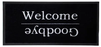 Produktbild von Fußmatte- Welcome Goodbye 080 x 040 cm Sauberlaufmatte, Türmatte, Schmutzmatte, türvorleger