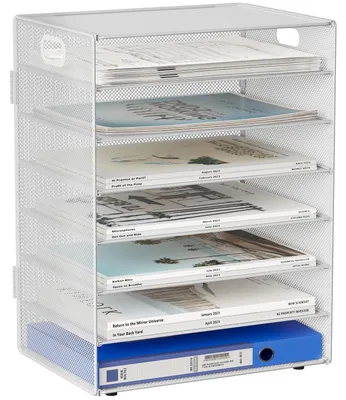 Productafbeelding van A4-bureauorganizer met 7 compartimenten voor documenten en tijdschriften