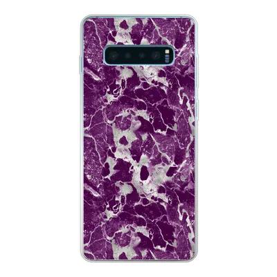 Produktbild von MuchoWow® Handyhülle Schutzhülle Hülle für Samsung Galaxy S10 Lite Marmor - Glitter - Lila - Muster Silikon Softcase Handy Hülle - Schutz