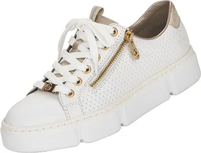 Produktbild von Rieker Schnürschuhe Weiß Leder Größe: 36 Normal
