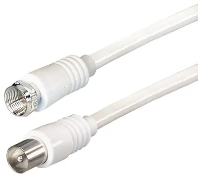 Productafbeelding van Transmedia verbindingskabel; rechte F-connector - rechte antenneconnector, 9,5 mm, 5,0 meter, FH 2-5
