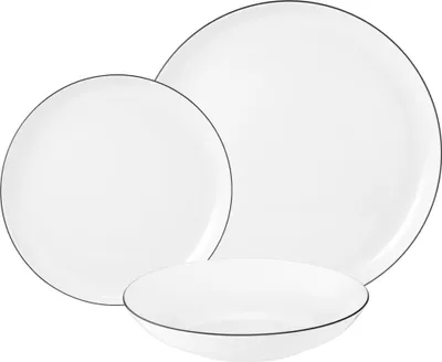 Produktbild von Seltmann Weiden Lido Black Line Teller-Set 18-Tlg.