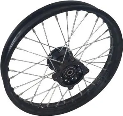 Produktbild von Dirtbike Stahlfelge Pitbike Rad Ersatzfelge 1,4 x 14 Zoll vorne 15 mm Achse