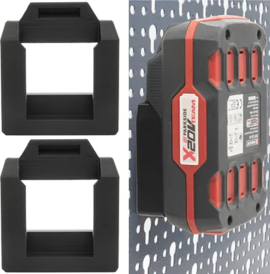 Produktbild von 2x Akku Halter für Parkside 20V für Küpper Lochwand Halterung Wandhalterung Lidl