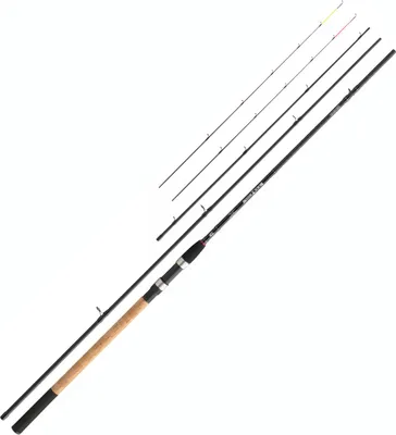 Immagine prodotto di DAIWA Black Widow Feeder, 3,9m, 12,8ft, 0-150g, 5 pezzi, canna da pesca feeder, medio veloce