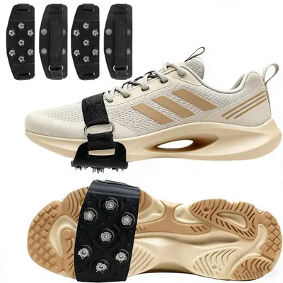 Image de 2 paires de crampons pour glace et neige, avec 7 pointes