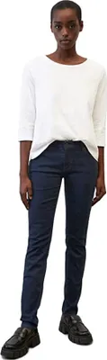 Produktbild von Marc O'Polo Damen Jeans aus Denim mit mittlerer Bundhöhe und schmaler Passform