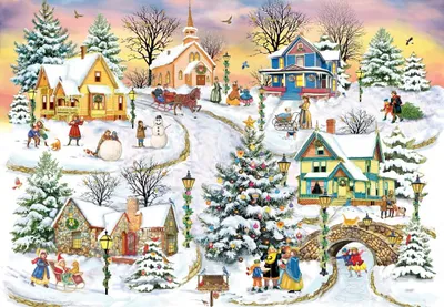 Immagine prodotto di Grafika Puzzle Natale nella nostra città Puzzle da 1000 pezzi Divertimento