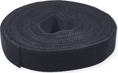 Produktbild von VALUE Klettband auf Rolle, 10mm, schwarz, 25 m