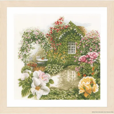 Produktbild von Lanarte Kreuzstichset "Rosengarten", Zählmuster