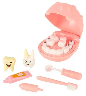 Produktbild von Zahnärztliches Erste-Hilfe-Set Nilpferd rosa