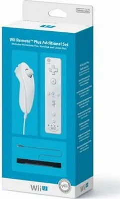 Produktbild von Nintendo Wii U Remote Plus, Nunchuk Sensor Bar - Additional Set Weiß in