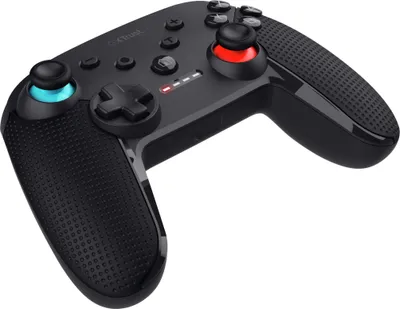 Produktbild von Trust Gaming GXT 1246 Muta Bluetooth Nintendo Switch Controller, Gaming Controller mit Play-and-Charge-Kabel, Dual-Shock-Vibration, 15h Spielzeit, Aufladbarer Akku, für Switch Lite, OLED, Schwarz