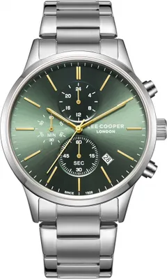Produktbild von Herrenuhr LEE COOPER LC08042.370 in Grün, stilvoll als Geschenk.