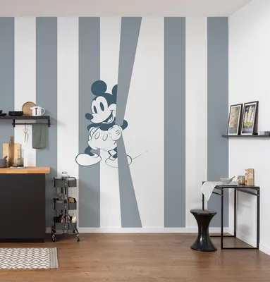 Produktbild von Komar Vlies Fototapete - Mickey Offbeat - Größe: 200 x 250 cm (Breite x Höhe) - 2 Bahnen, Disney, Kinderzimmer