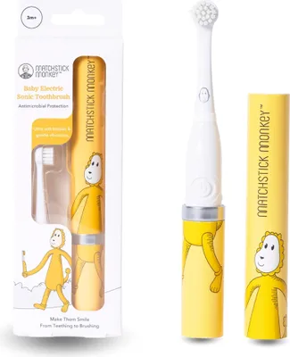 Produktbild von Matchstick Monkey Baby Elektrische Schallzahnbürste - ultraweiche Borsten - 3-36 Mon. : Ludo Löwe Farbe: Ludo Löwe