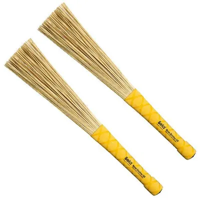 Produktbild von Schlagzeugbesen SE 126 aus europäischer Sorghumhirse, 360 mm, 2,5 cm Ø, Pro Grip Griff