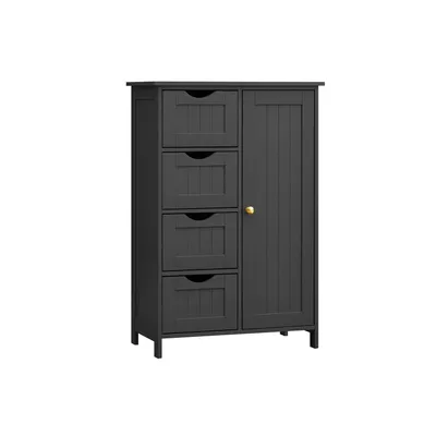 Produktbild von Schwarzes Badezimmerelement 30x55x82cm MDF 45kg Tragfähigkeit