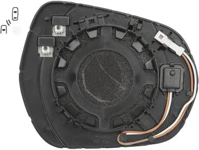 Produktbild von DIEDERICHS Spiegelglas Außenspiegel Links für FORD Fiesta Mk7 Schrägheck Beheizbar Konvex 1407227