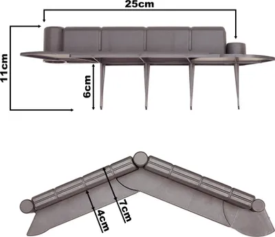 Obrázok produktu pre Dekoratívne plastové obruby trávnika, HNEDÉ - na trávniky, záhradné záhony, kvetinové záhony a chodníky - dĺžka 10 m x výška 6 cm - Timbela M801-BROWN-10