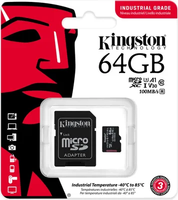 Zdjęcie produktu dla SD MicroSD Card 64GB Kingston SDHC (Class10) w.A retail