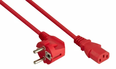 Obrázek produktu pro Kabelmeister SK0130-R010, 1 m, Zásuvka typu E+F, IEC C13, H05VV-F3G, 250 V, 10 A