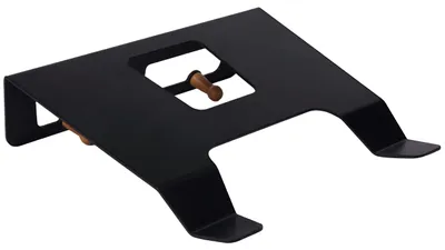 Imagen del producto de Soporte de pared para bicicleta Relaxdays, con estante y ganchos, 3 en 1, capacidad de hasta 30 kg, dimensiones: 9,5 x 35 x 30,5 cm, acero y madera, color negro, Imagen generada por IA