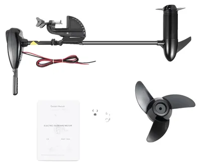 Produktbild von Elektrischer Außenbordmotor, leichtes Design, höhenverstellbar, schwarz