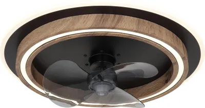 Obrázok produktu pre Stropný ventilátor Globo Lighting kovový čierny matný, LED