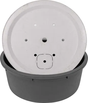 Produktbild von CLGarden PE Springbrunnenbecken 150 Liter Set mit ø 90cm GFK Abdeckung Becken Deckel für Gartenbrunnen
