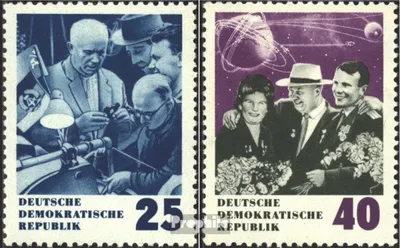 Produktbild von Briefmarken DDR 1964 Mi 1020-1021 (kompl.Ausgabe) postfrisch 70.Geburtstag von Chruschtschow