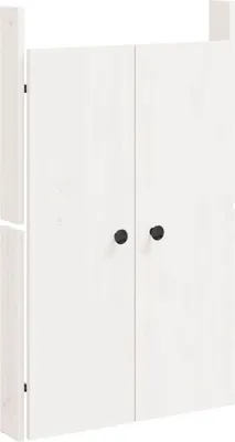 Obrázek produktu pro vidaXL Dveře pro venkovní kuchyni MEPPEL bílé 50x9x82 cm masivní borovice