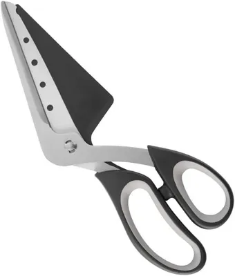 Productafbeelding van Pizzasnijder met geïntegreerde spatel en ergonomisch handvat, 27 cm