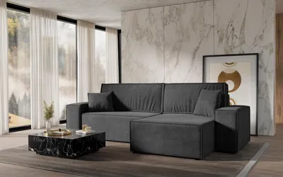 Obrázek produktu pro FurMeb24 Rohová pohovka s rozkládací funkcí a úložným prostorem CLOUD L 274 cm × 107 cm × 83 cm Látka Prime 35