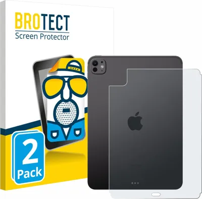 Produktbild von 2x BROTECT Schutzfolie für Apple iPad Pro 11" WiFi 2024 (Rückseite) Displayschutz Displayschutzfolie Folie Matt Entspiegelungsfolie