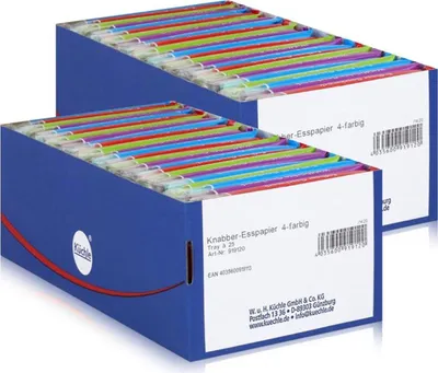 Produktbild von Küchle Knabber Esspapier 4-farbig 625g - Verschiedene Geschmäcker (2er Pack)