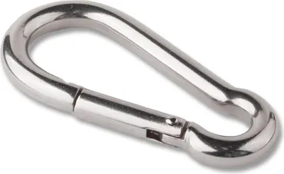 Zdjęcie produktu dla Zestaw / mocowanie żagla: 2 karabińczyki ze stali nierdzewnej V2A, długość 8 cm, grubość pałąka 8 mm