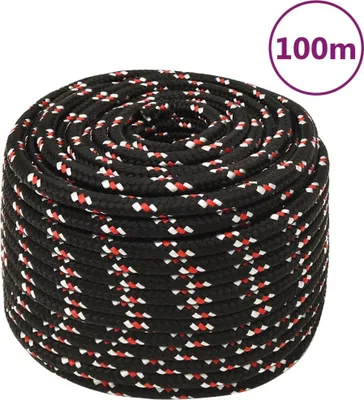 Produktbild von Bootsseil Schwarz 14 mm 100 m Polypropylen
