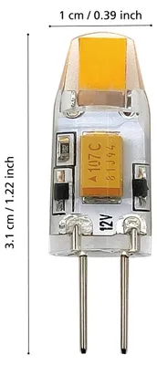 Produktbild von Eglo 110158 LED G4 2-fach Leuchtmittel 2x1,2W Ø10mm warmweiss dimmbar