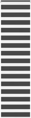 Produktbild von Doppelrollo Schwarz 55x200 cm Stoffbreite 50,9 cm Polyester
